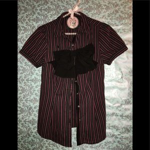 Forever 21/ Red Stripes Blouse